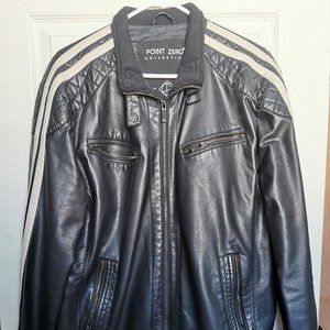 Point Zero PU Leather Jacket for Men